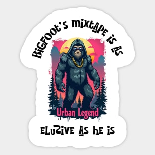 Shadowy Bigfoot: Urban Legend Sticker